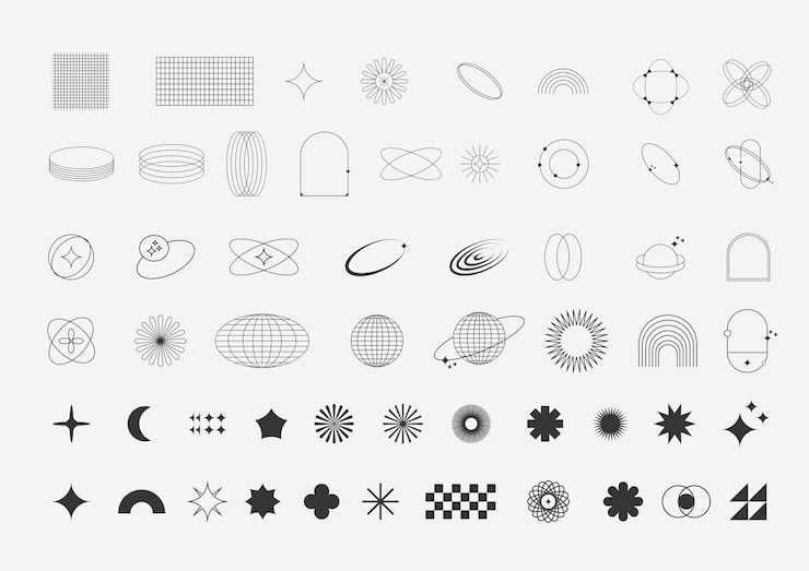 Vektor kreative form, ästhetischer elementdesign-hintergrund