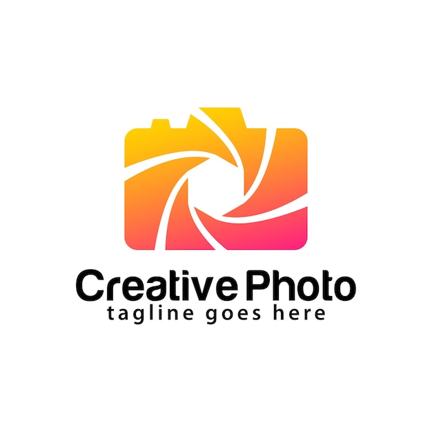 Kreative Foto-Logo-Designvorlage
