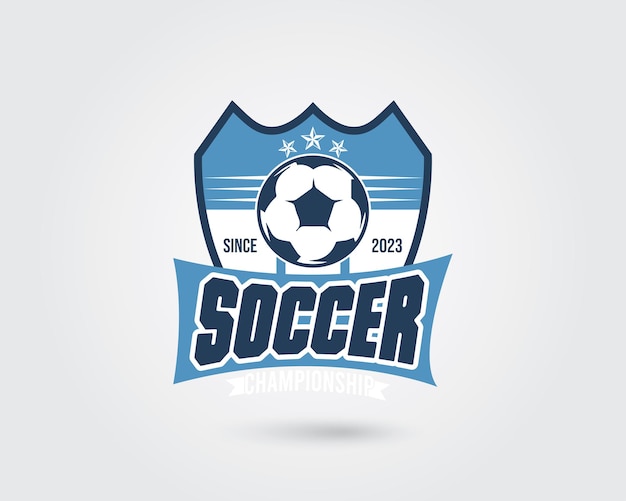 Kreative fußball-vektor-logo-design-vorlage