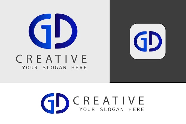 Kreative gd-brief-logo-vorlage