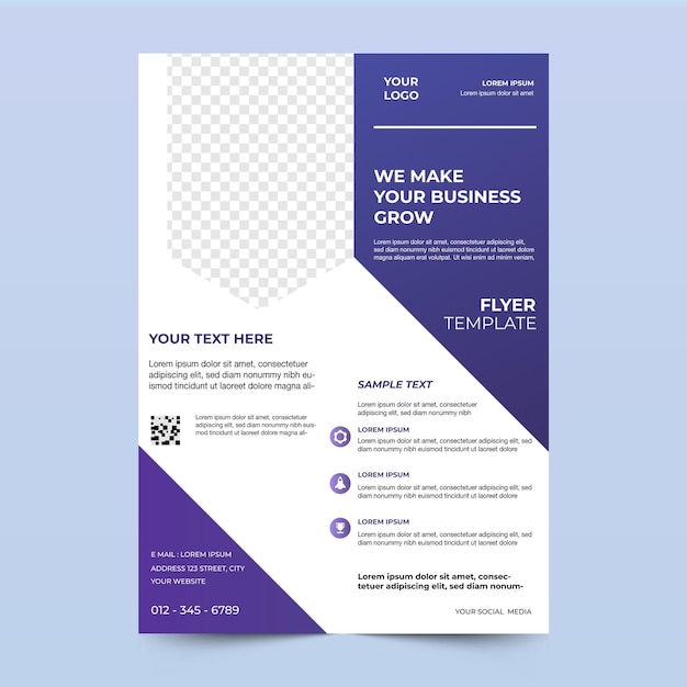 kreative Geschäftsflyer-Vorlage für professionelles Branding benötigt A4-Größe Design modernes Layout