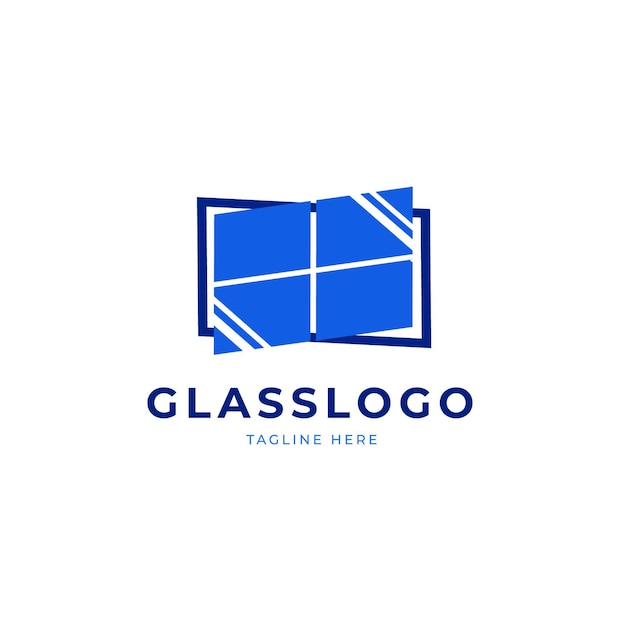 Kreative glas-logo-vorlage