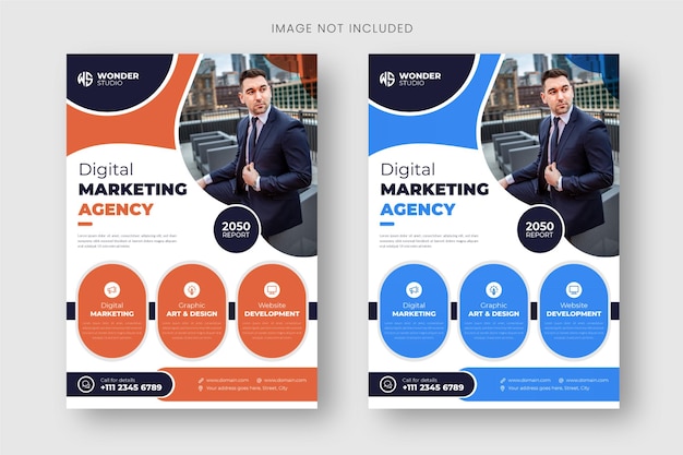 Kreative Gradienten-Business-Flyer-Vorlage