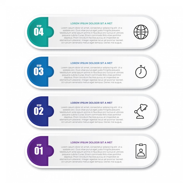 Kreative infografik label