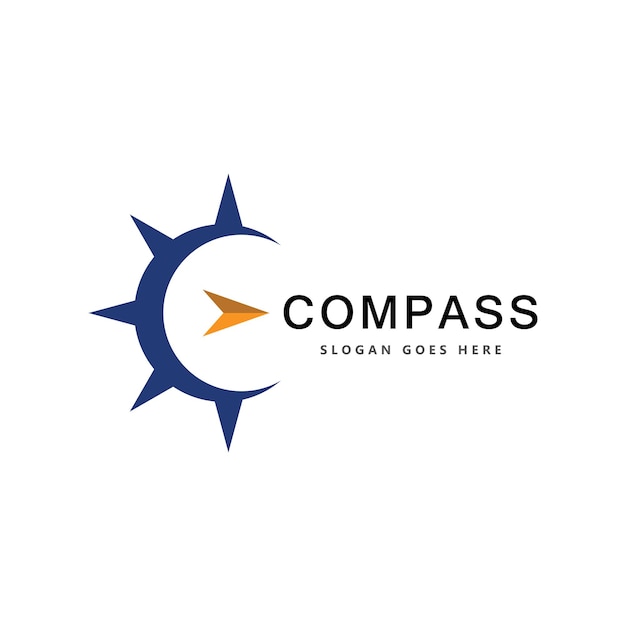 Kreative kompass-konzept-logo-design-vorlage