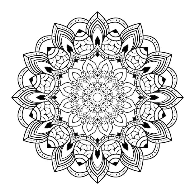 Kreative luxus-mandala-illustration