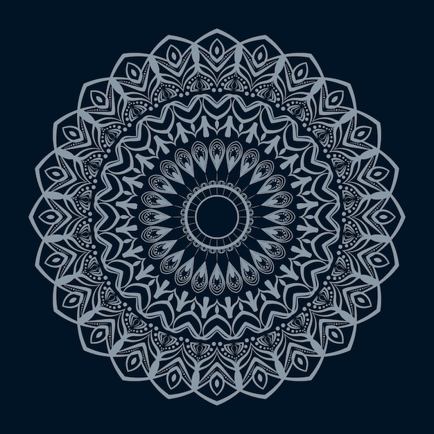 Vektor kreative luxus-mandala-illustration