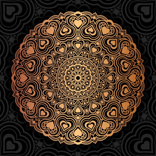 Kreative luxus-mandala-illustration