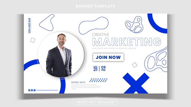 Kreative Marketing-Banner-Vorlage
