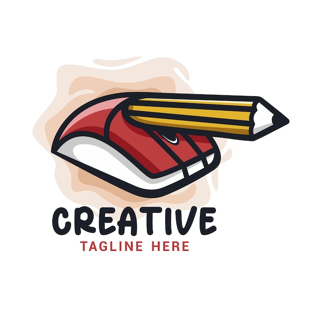 Kreative Maus-Logo-Vektor-Vorlage