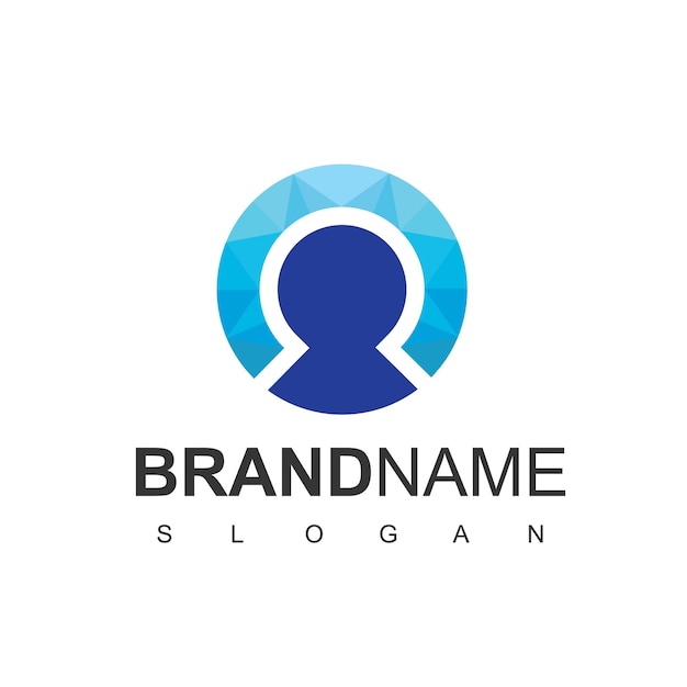 Kreative Menschen Logo-Design-Vorlage