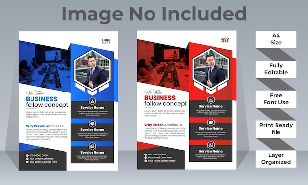 Kreative moderne Business-Broschüren-Flyer-Design-A4-Vorlage. Vektor-Flyer-Vorlage für Firmenkunden