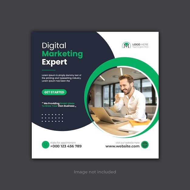 Kreative Unternehmensmarketingagentur Business Social Media Instagram Post Banner Vorlage