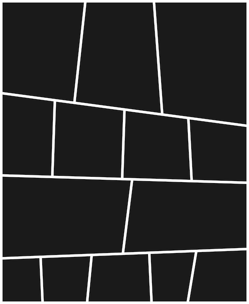 Kreative vektor schwarze fotorahmen-collage-vorlage