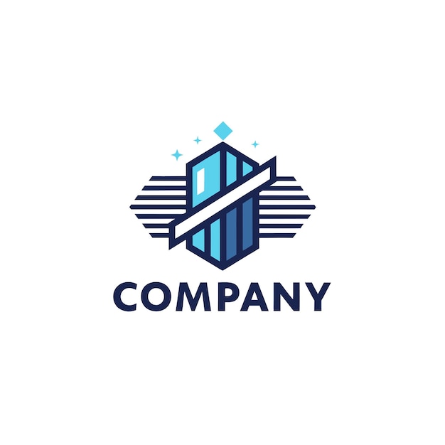 Kreative Vektorillustration für das Logo von Tech Startup Company