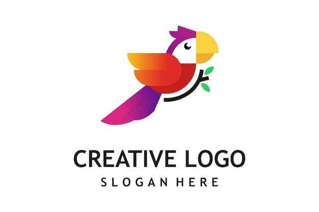 Kreative vogel-logo-design-vorlage