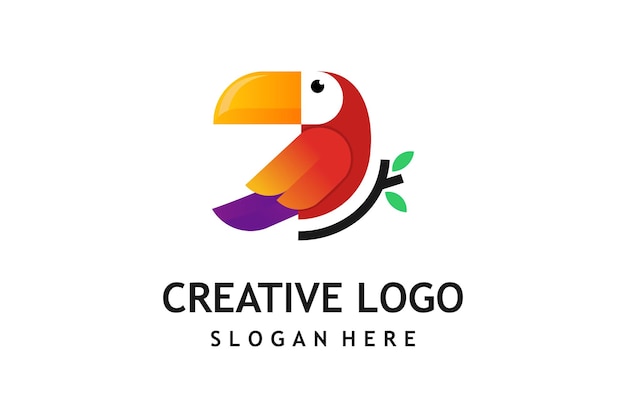 Kreative vogel-logo-design-vorlage