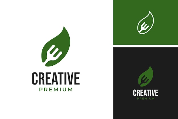 Kreative Vorlage für das Vektor-Logo-Design der Gabel