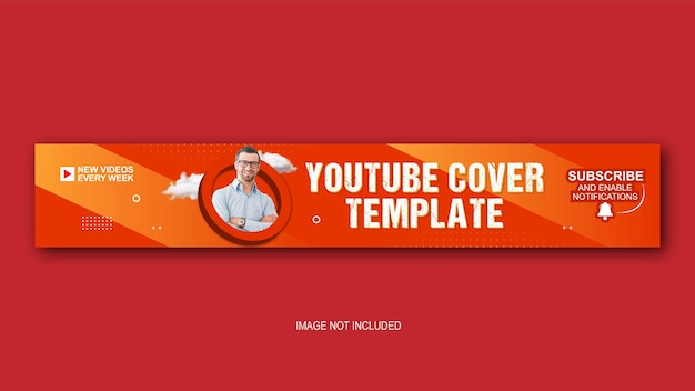 Kreative youtube-banner-vorlage