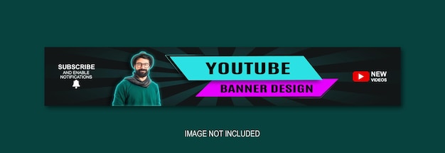 Vektor kreative youtube-banner-vorlage