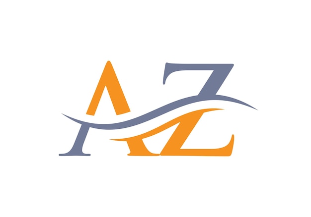Vektor kreativer az-buchstabe mit luxuskonzept. modernes az-logo-design für geschäfts- und firmenidentität