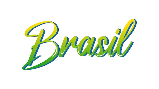 Vektor kreativer brasilien-typografieeffekt