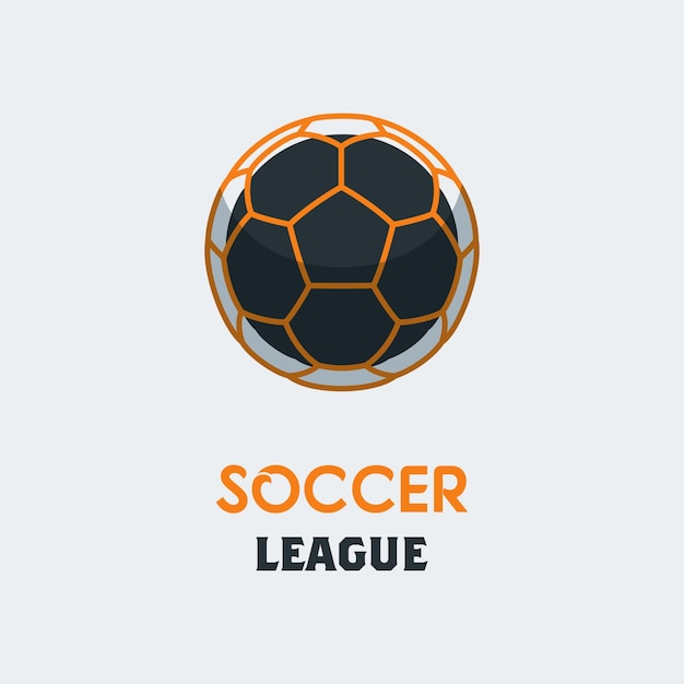 Vektor kreativer fußball - logo-schablone
