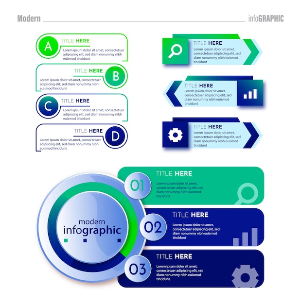 Vektor kreativer infografik-design-vektor