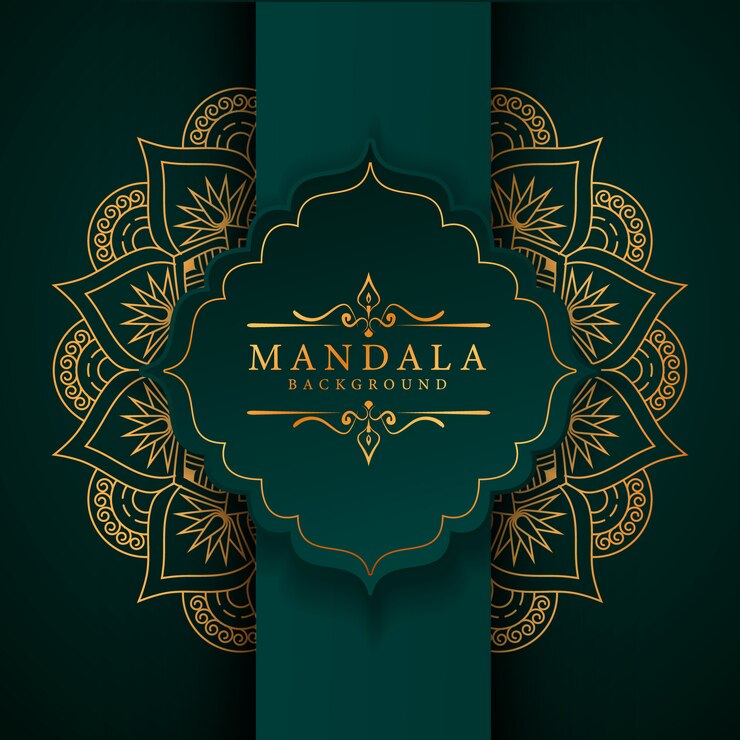 Vektor kreativer luxus-arabesken-mandala-hintergrund