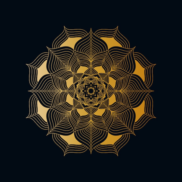 Kreativer luxus-mandala background with golden creative-arabesken-muster-arabische islamische ostart