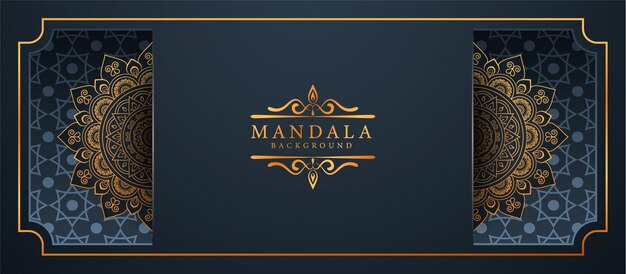 Kreativer luxus-mandala-bannerhintergrund