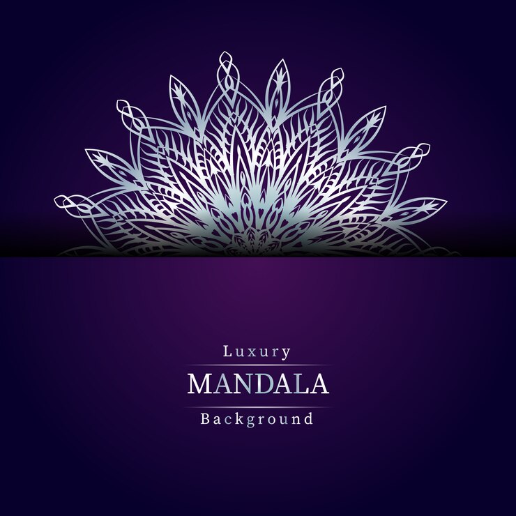 Vektor kreativer luxus-mandala-hintergrund