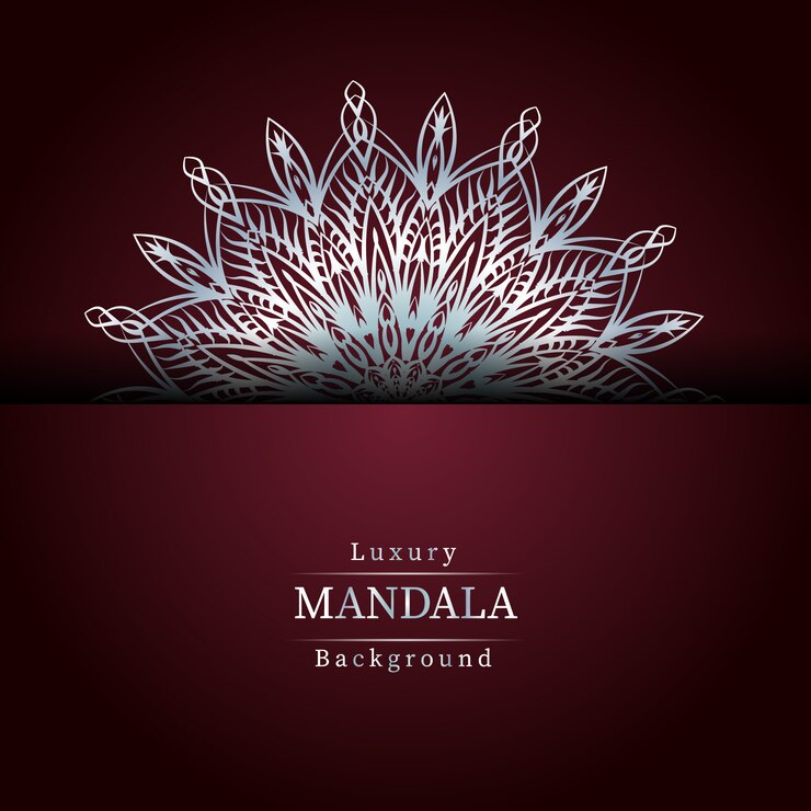 Vektor kreativer luxus-mandala-hintergrund