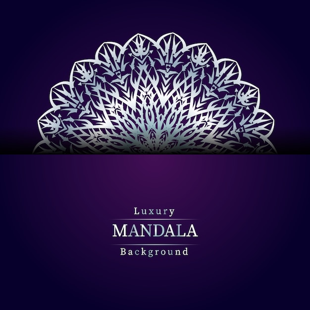 Kreativer luxus-mandala-hintergrund