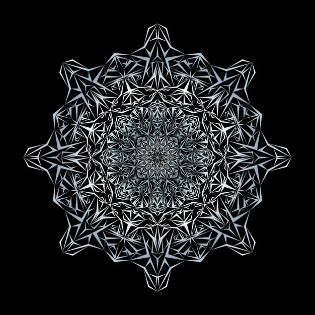 Vektor kreativer luxus-mandala-hintergrund