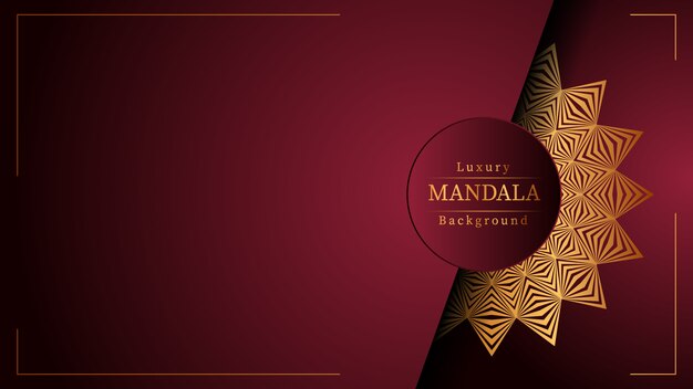 Kreativer luxus-mandala-hintergrund