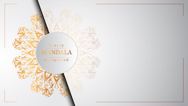 Kreativer luxus-mandala-hintergrund