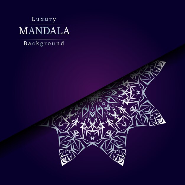 Kreativer Luxus-Mandala-Hintergrund