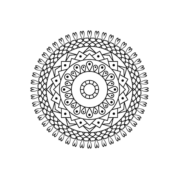 Kreativer luxus-mandala-hintergrund