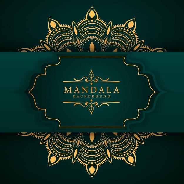 Kreativer luxus-mandala-hintergrund