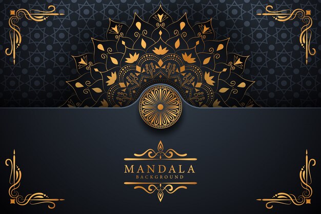 Kreativer luxus-mandala-hintergrund