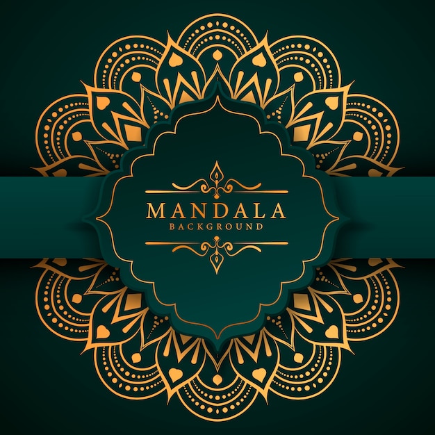 Kreativer luxus-mandala-hintergrund