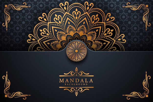 Kreativer luxus-mandala-hintergrund