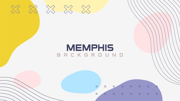 kreativer Memphis abstrakter Hintergrund