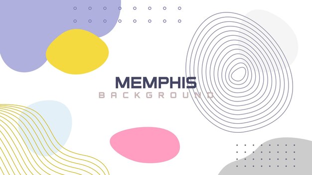 kreativer Memphis abstrakter Hintergrund