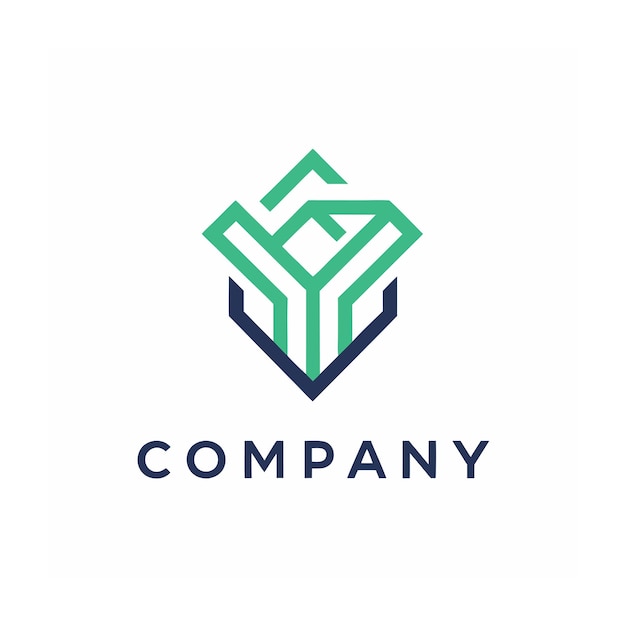 Kreativer und eleganter abstrakter minimalistischer Logo-Design-Vektor für jedes Markenunternehmen