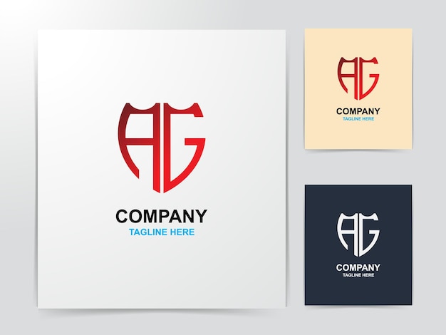 Kreatives ag-monogramm-logo-design