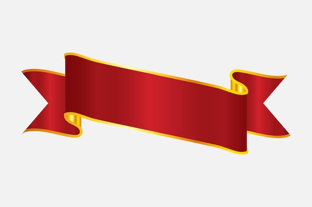 Vektor kreatives banner-design mit rotem band