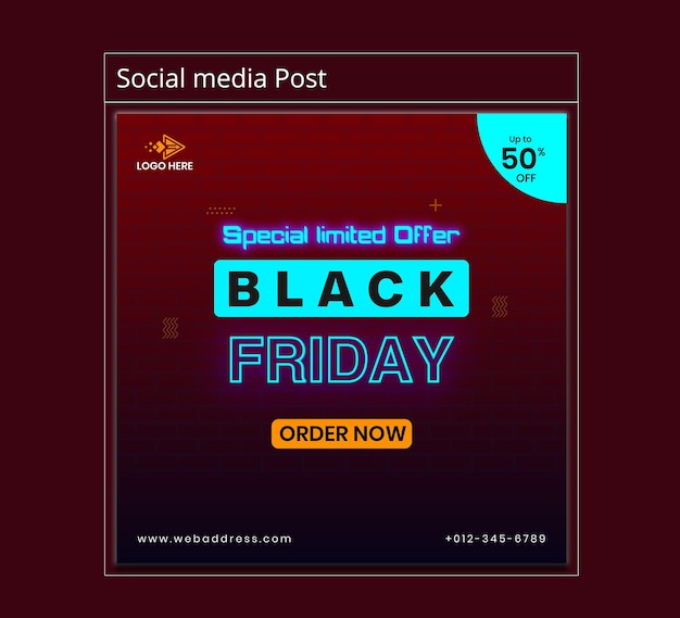 Vektor kreatives black friday-bannerdesign