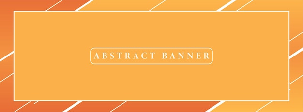 Kreatives breites abstraktes Banner mit einfachen geometrischen Formen